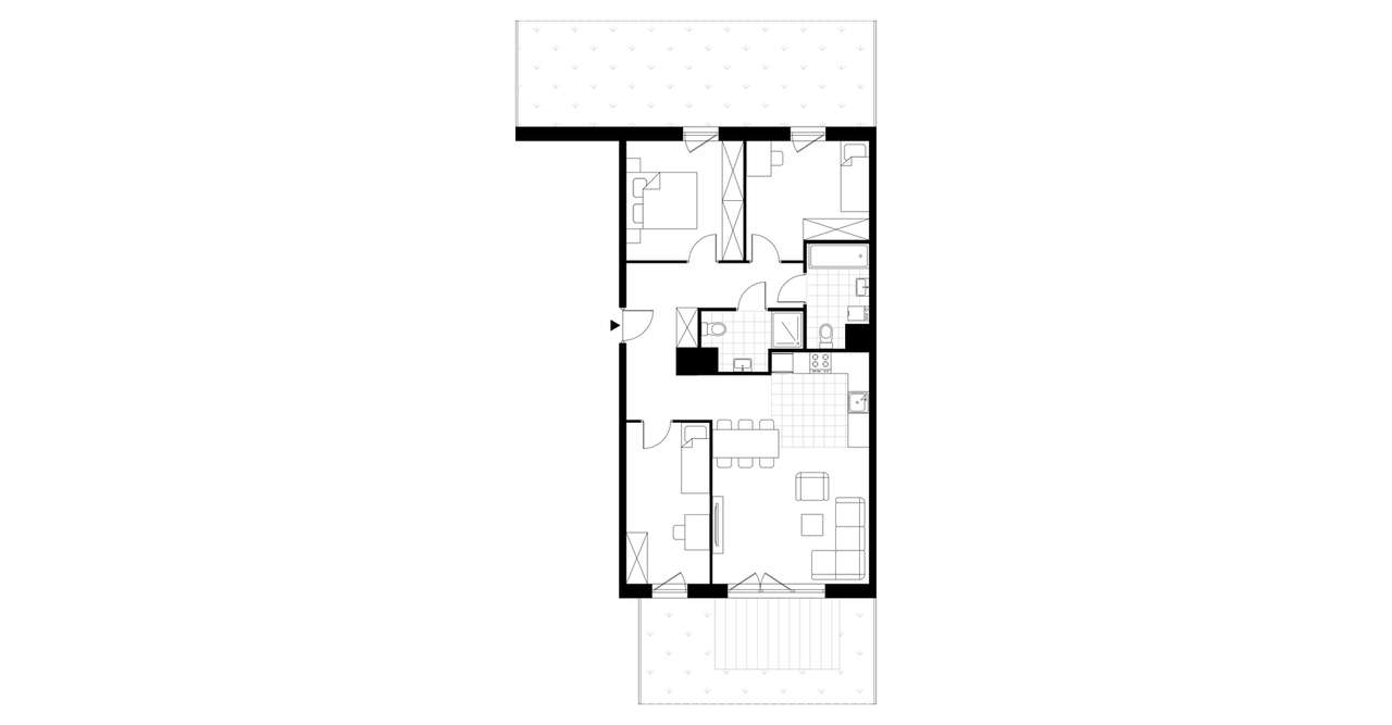 4-pokojowe mieszkanie 80m2 + 2 ogródki - Pełny obrazek: 3/23