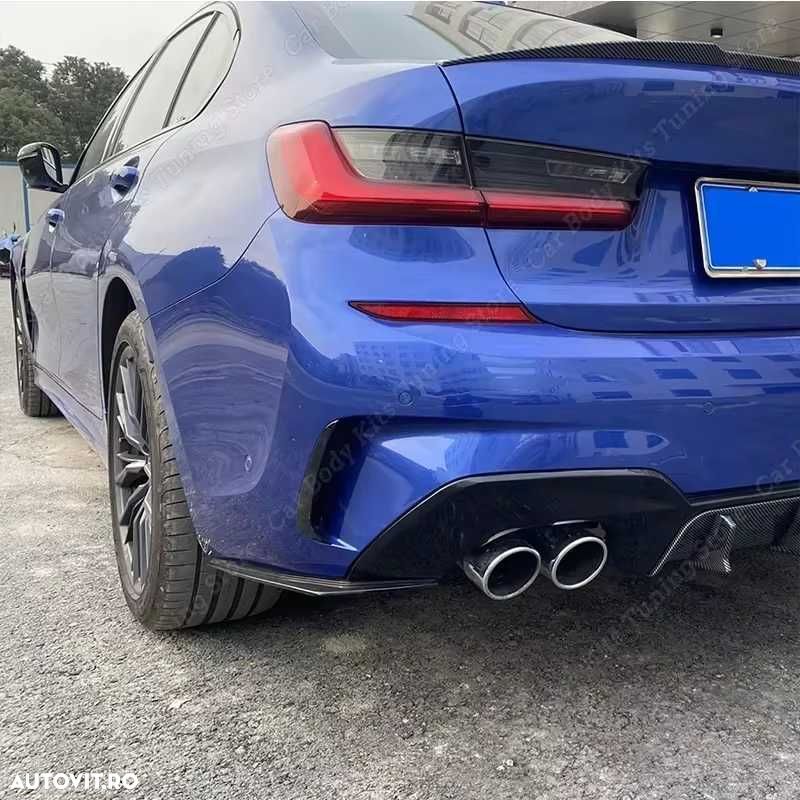 Extensii Splitere Prelungiri Extensie Bara Spate BMW G20, Negru Lucios - 6