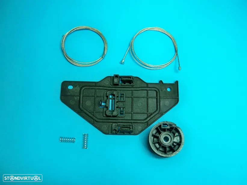 Kit reparação elevador vidros Peugeot  206, 207, 306, 308, 406, 407, 508, 607 - 11