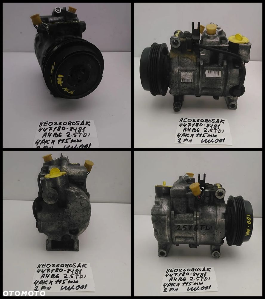 VW NR01-NR50 KOMPRESOR KLIMATYZACJI AUDI SEAT SKODA SPRĘŻARKA  AUKCJA (1) - 2