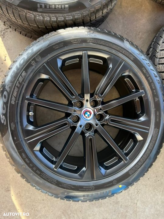 vând set jante originale BMW X5,X6 model G05,G06 pe 20” cu anvelope noi - 5