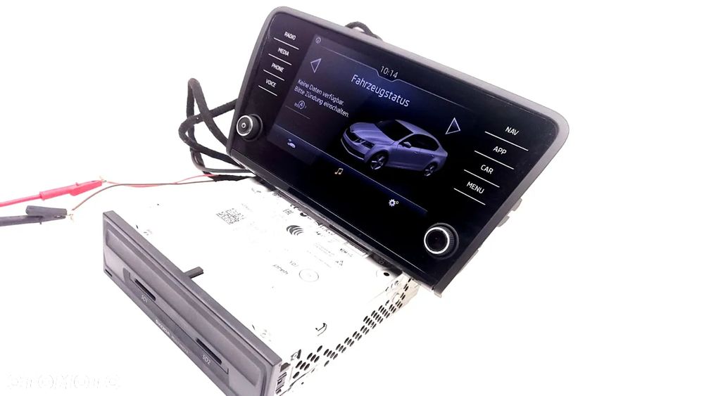 CZYTNIK NAWIGACJI WYŚWIETLACZ SKODA OCTAVIA III SUPERB III 5Q0035874B - 1