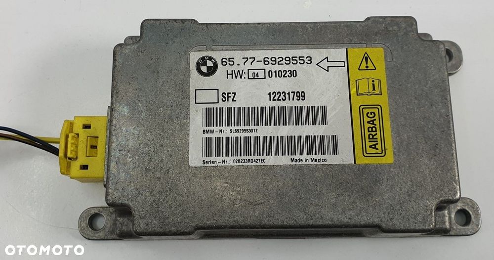 SENSOR AIR BAG AIRBAG BMW 7 E65 6929553 - 1