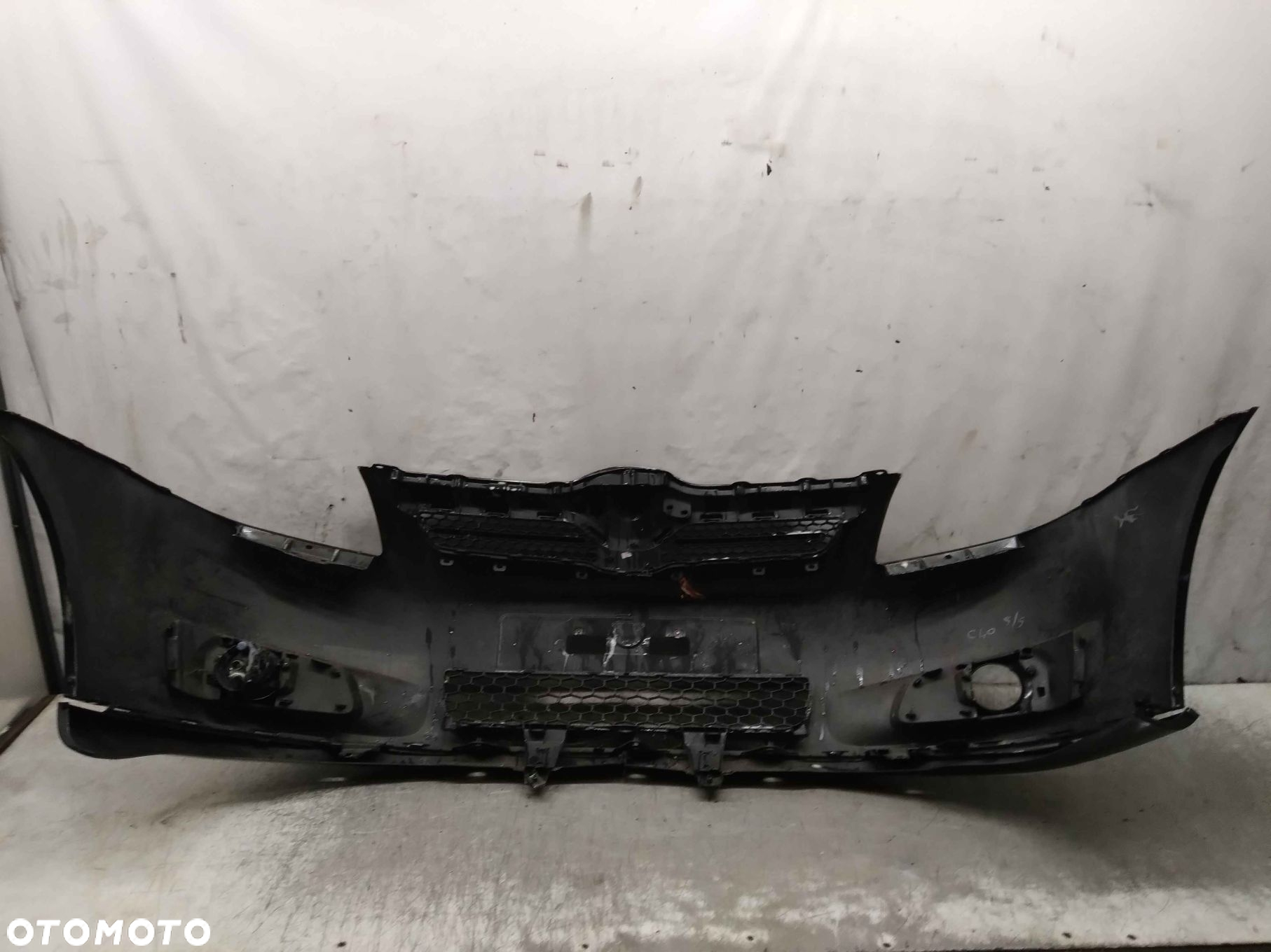 ^ ZDERZAK PRZÓD PRZEDNI DO TOYOTA COROLLA VERSO LIFT FL 209 CZARNY HALOGENY - 7