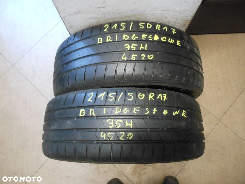 Opony 215/50r17 bridgestone turanza t005 6mm lato para - 1