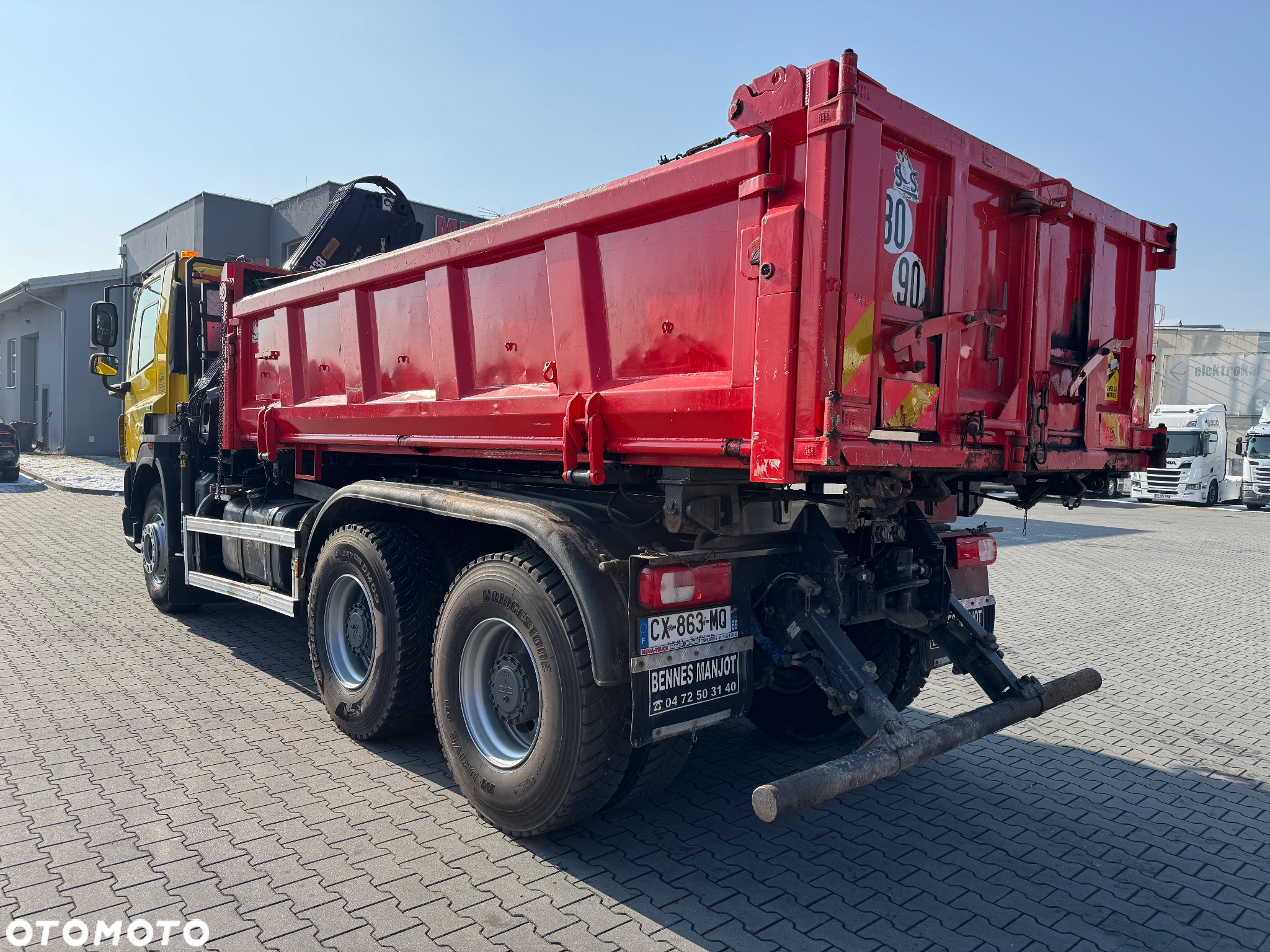 DAF CF 85.410 ATe 6x4 DŻWIG HDS HYDROBURTA OPONY-90% - 6