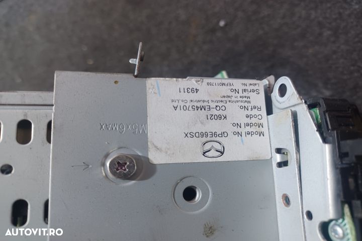 Radio cd GP9E66DSX Mazda 6 GG [facelift] [2005 - 2007] wagon 2.0 MZR- - 4