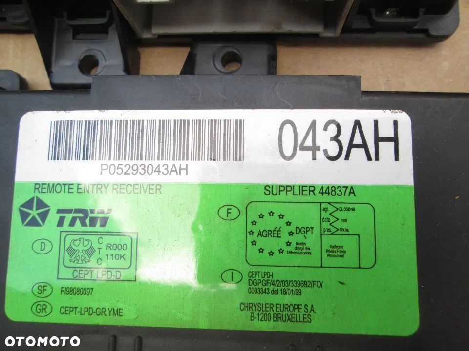 moduŁ komputer komfortu chrysler neon ii pt cruiser - 6