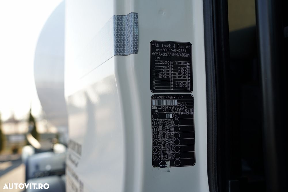 MAN TGS 32.420 / 8x4 / BETONIERĂ FRUMECAR / BETONIERĂ 9 M3 - 38