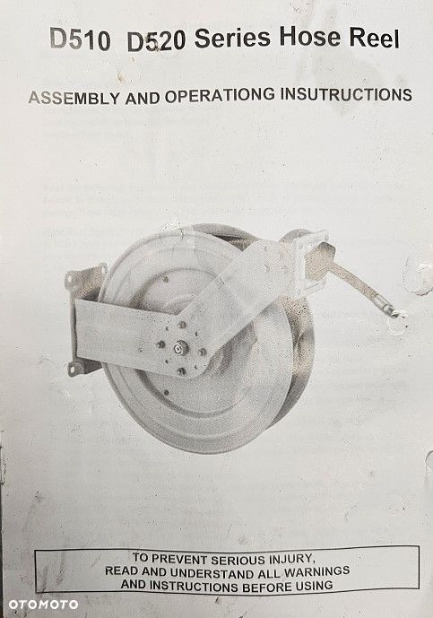 Profesjonalny Zwijacz do węża oleju NEDERMAN 884  10m 1/2" 75 Bar - 10