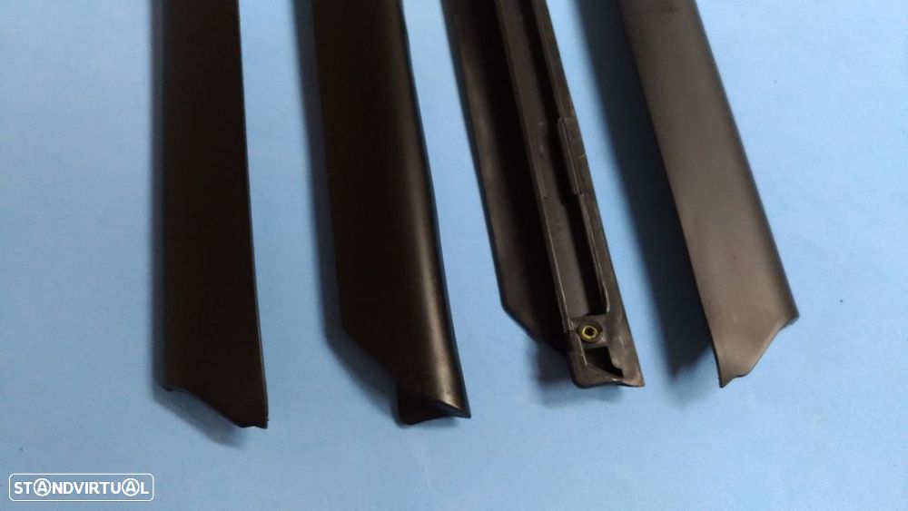 Jogo de 4 frisos + clips fixação para Audi A4 B5 1994-2000 NOVO - 5