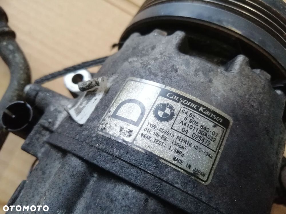 BMW E46 Lift kompresor klimatyzacji 6452-6 643-07 plus przewody - 3