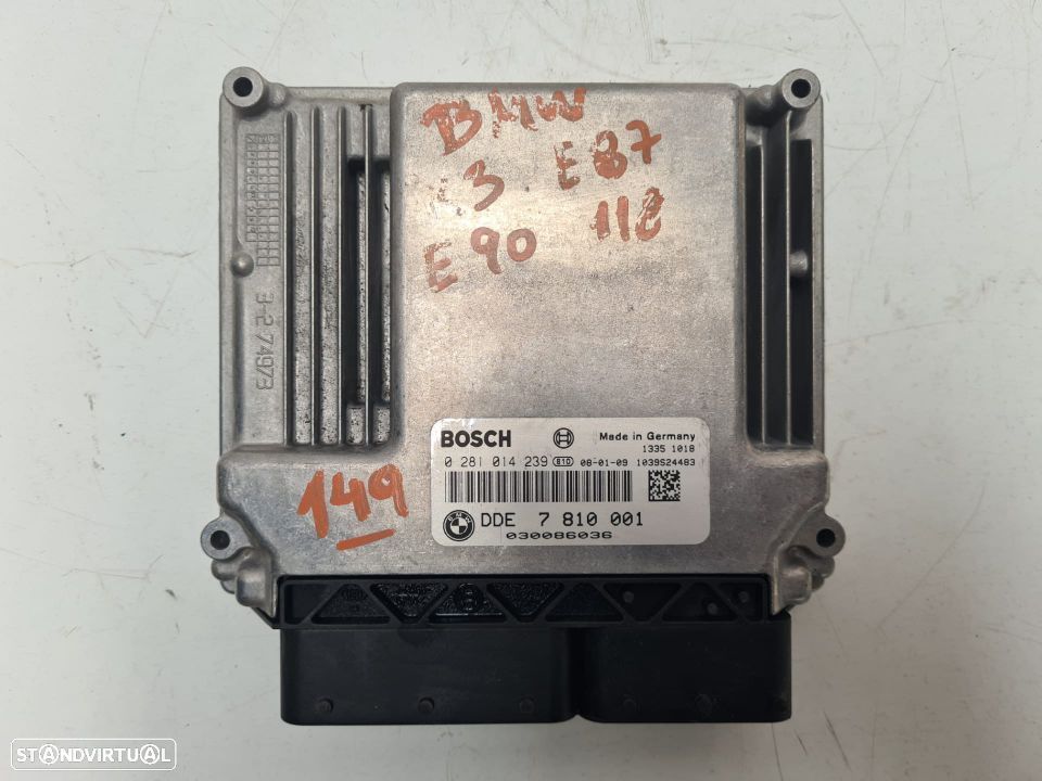 CENTRALINA BOSCH ORIGINAL DDE7810001 0281014239 BMW SERIE 1 E87 118 - 2