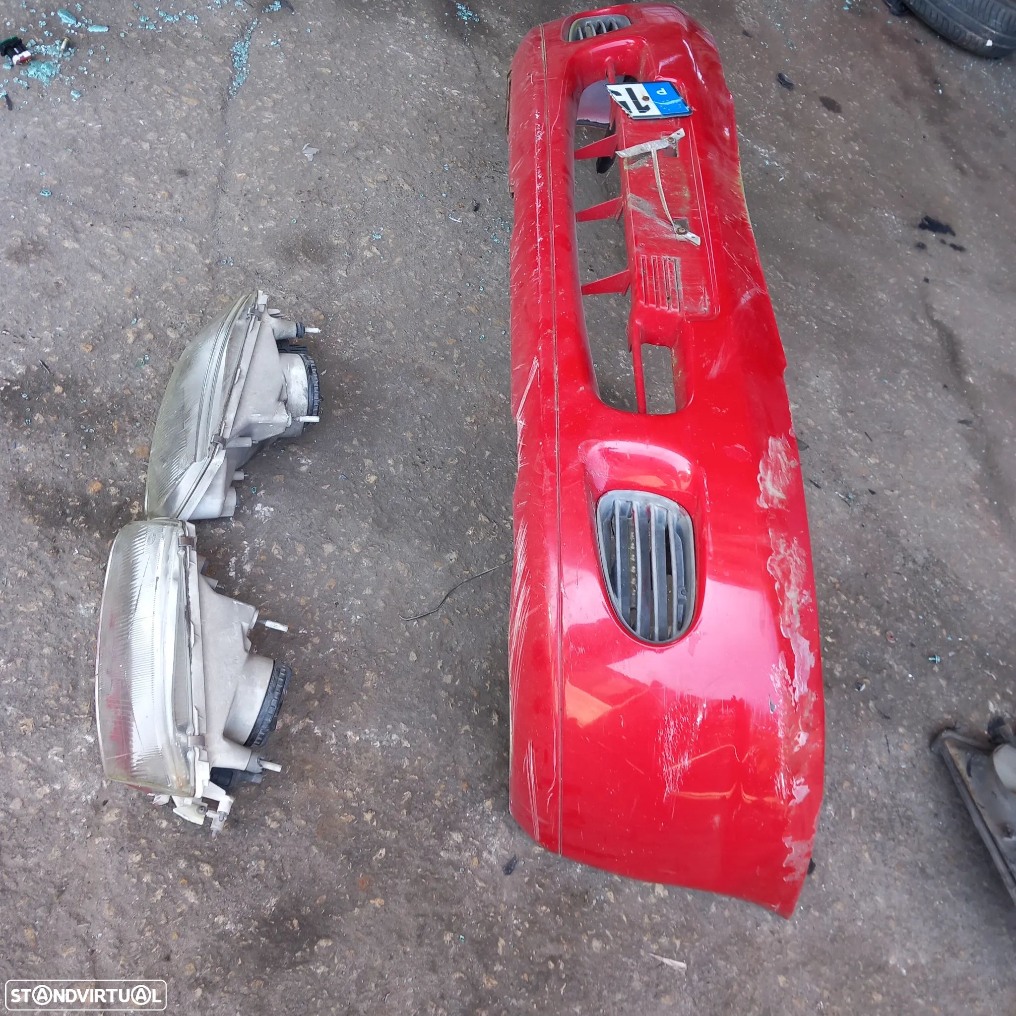 Conjunto parachoques e farois mitsubishi carisma 1998 - 1