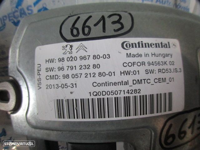 Modulo 980209678003 9679123280  CITROEN C3   2 A51 FASE 2 2013 1.6HDI 82CV 5P BRANCO  Centralina Start Stop PEUGEOT 208 1 FASE 1 2013 1.6HDI 92CV 3P CASTANHO - 3