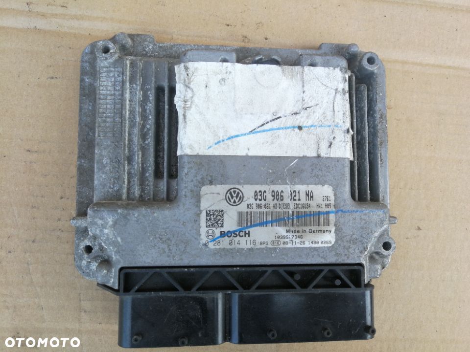 Sterownik silnika 1.9TDI VW Jetta Gotf Touran 03G906021NA - 1