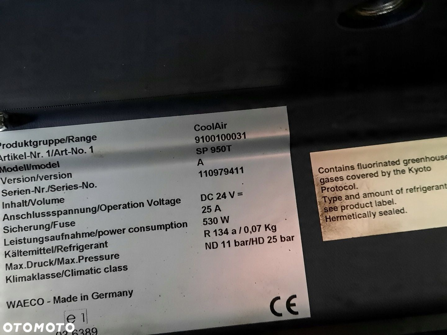 KLIMATYZACJA POSTOJOWA WAECO COOLAIR SP 950T - 4