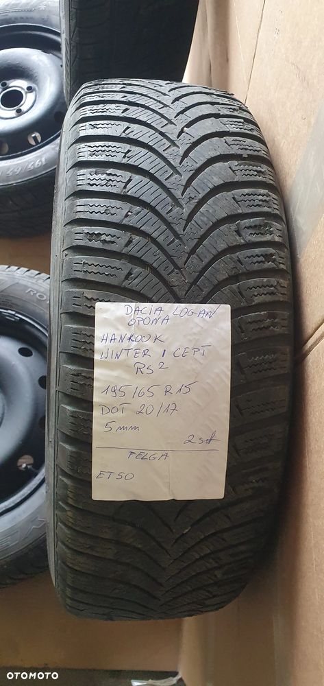 4X Felga stalowa Dacia Logan 4x100 R15 195/65 ET50 - 12