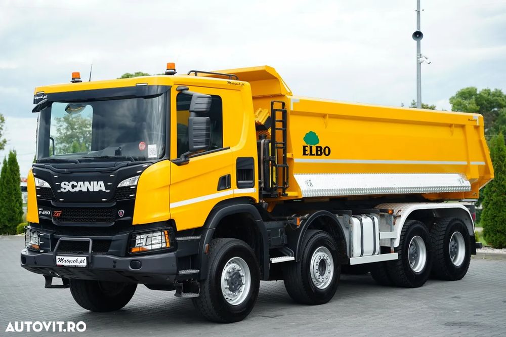 Scania P 450 XT / 8x6 / BASCULATOR SPATE / OPTICRUISE / ANVELOPE 100% / EURO 6 - 8