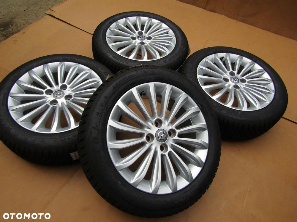 4x Felgi Aluminiowe Koła 16 Opel Adam Astra H Corsa D E Meriva Combo C Karl Chevrolet Aveo Fiat Grande Punto Evo 6,5 j ET40 + Opony 195/55 16 Dunlop Zimowe + Czujniki TPMS - 11