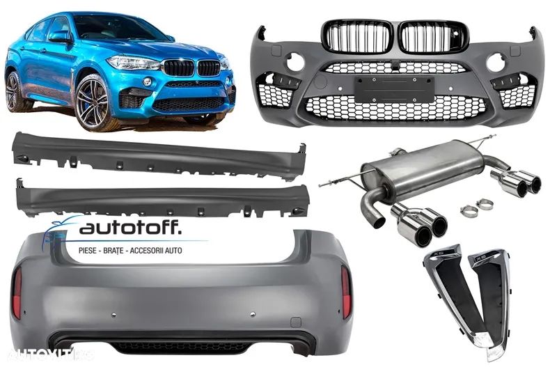 Pachet exterior compatibil BMW X6 F16 (14-19) X6M Design - 1