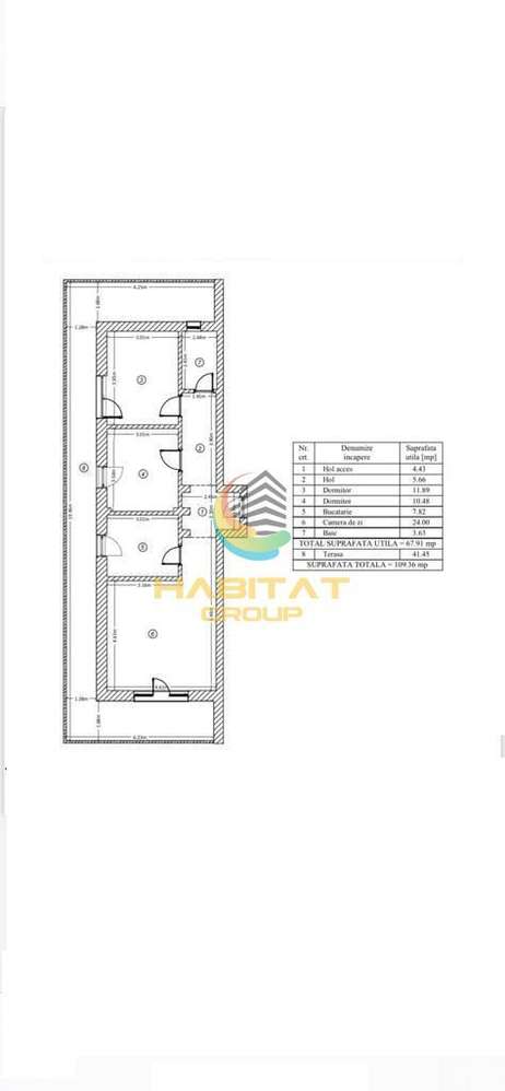 Interior view of Apartament 3 bedroom in Drumul Gura Fagetului