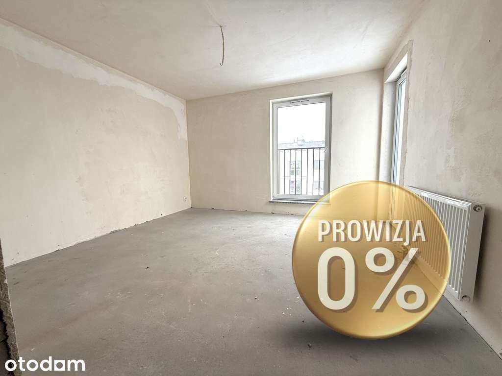 Przestronne 2 pokoje - duży balkon + parking