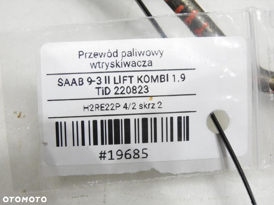 PRZEWODY PALIWA SAAB 9-3 II 1.9 TID - 6