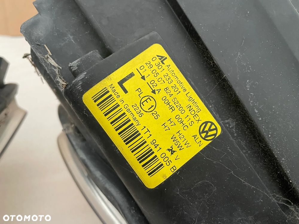 VW Touran 1T Lift reflektor prawy lewy zwykły lampa przód komplet - 9
