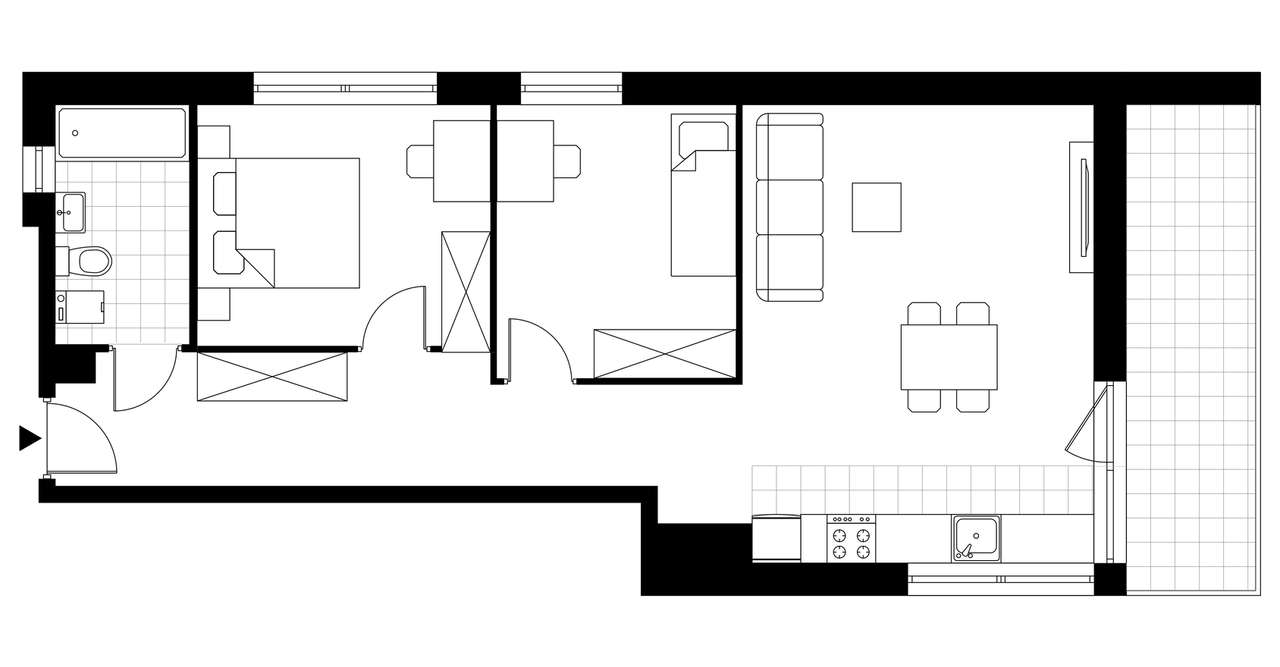 3-pokojowe mieszkanie 60m2 + balkon Bez Prowizji - Pełny obrazek: 4/11