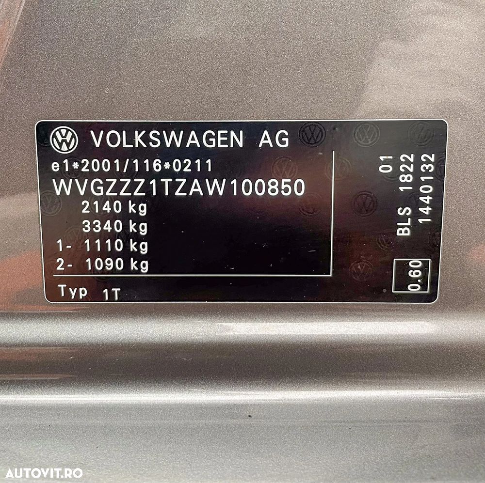 Volkswagen Touran 1.9 TDI DPF Conceptline BlueMotion - 14