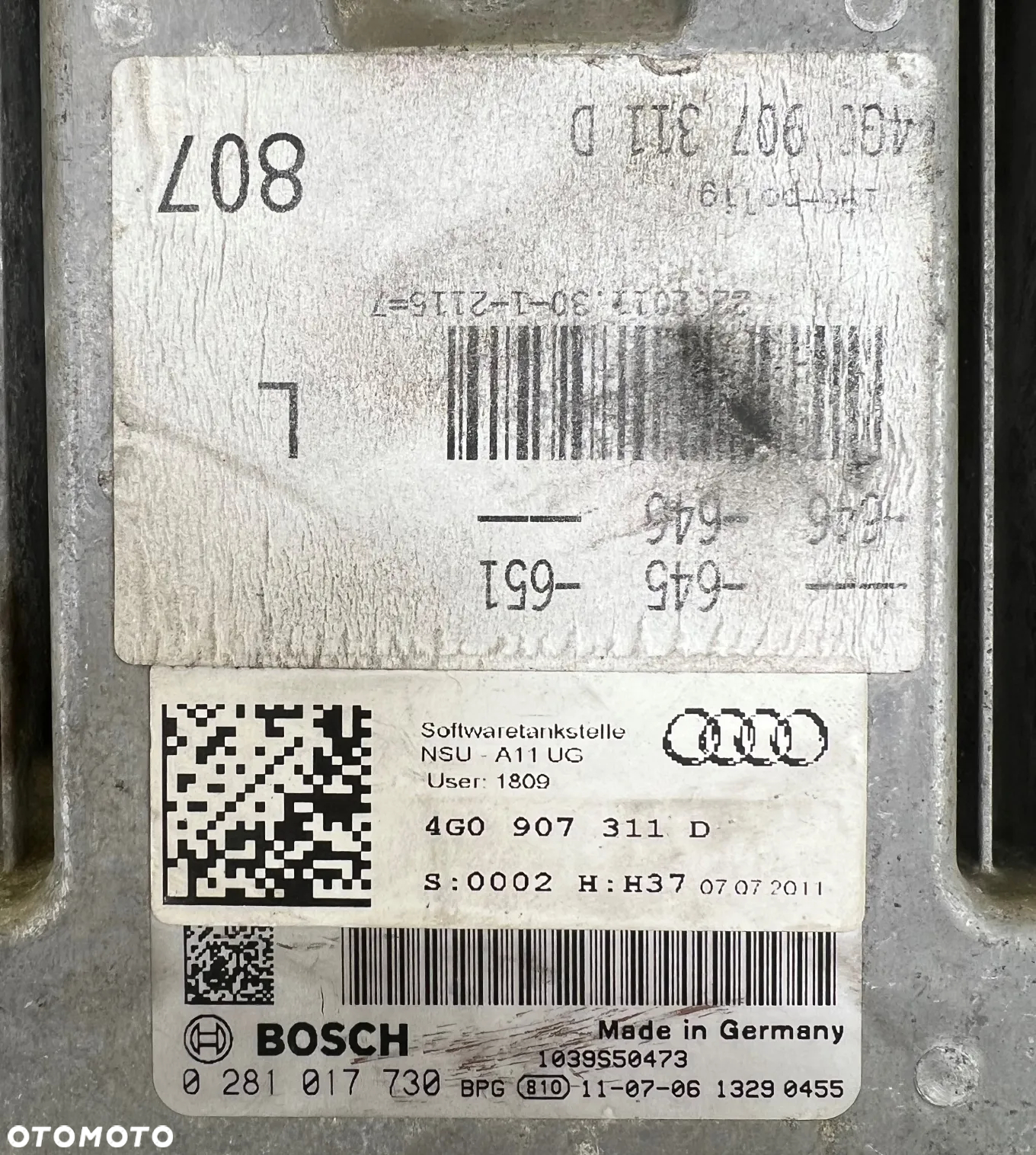 STEROWNIK KOMPUTER AUDI A6 C7 3.0 TDI 4G0907311D - 3
