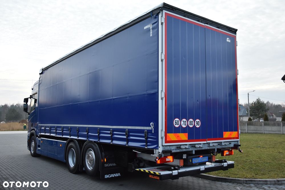 Scania R450 3-OSIOWA / OŚ SKRĘTNA / FIRANA 8.2M / 20 EUROPALET/ NAVI / SKÓRY / RETARDER / KLIMA POSTOJOWA / CAŁA NA PODUSZKACH / WINDA DHOLLANDIA/ AUTOMAT / STAN IDEALNY !! - 12