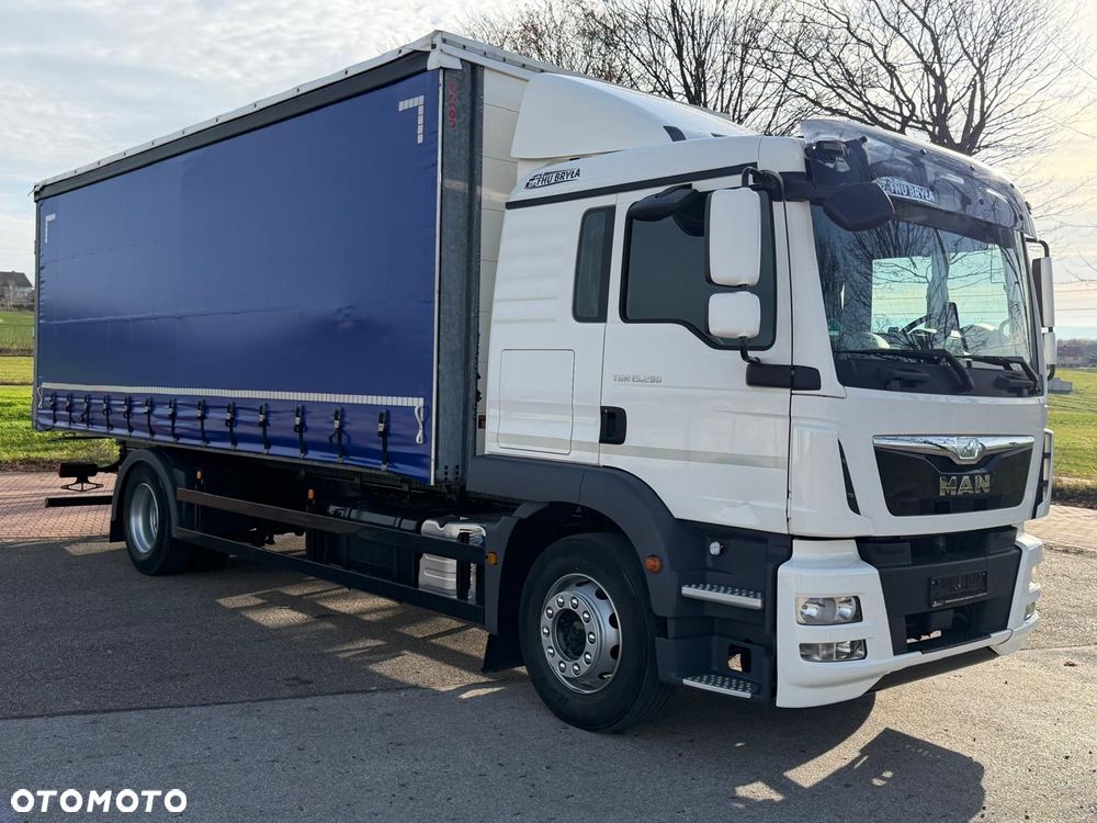 MAN TGM 15.290 / FIRANKA / 2016R / KLIMA POSTOJOWA /SPROWADZONY/ 8T ŁADOWNOŚĆ / 17 PALET / E6  / WINDA / - 2