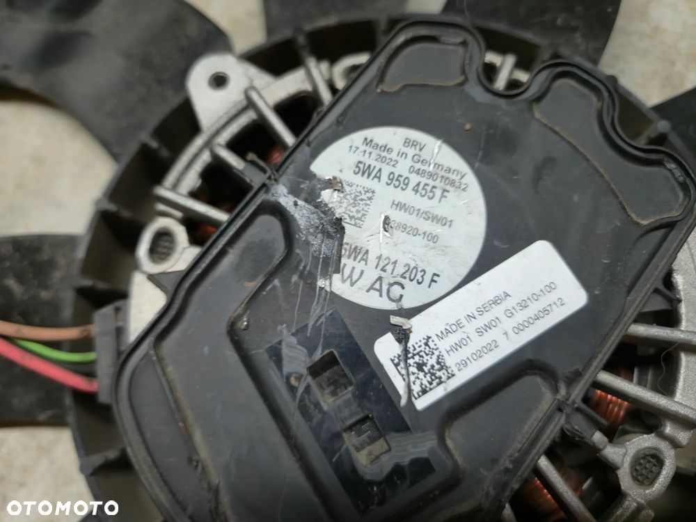 AUDI SEAT SKODA VW WENTYLATORY CHŁODNICY - 3