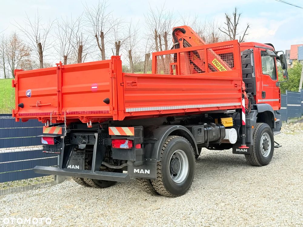 MAN * TGM 18-280 MAN 4x4 HDS Palfinger PK10500 * Kiper Wywrotka * Bardzo Dobry Stan - 33