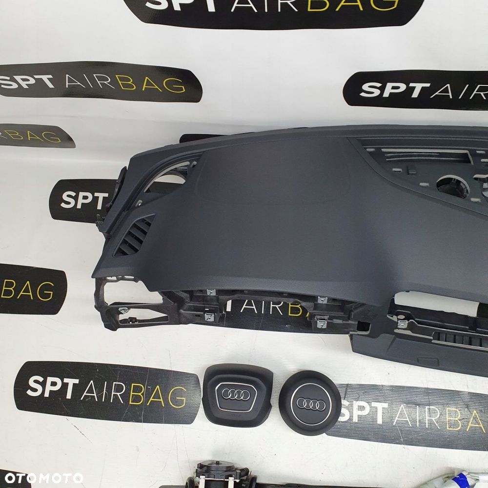 AUDI A4 B9 A5 8W DESKA ROZDZIELCZA KONSOLA KOKPIT PULPIT PODUSZKI AIRBAG AIR BAG PASY KURTYNY  KIT SET - 2