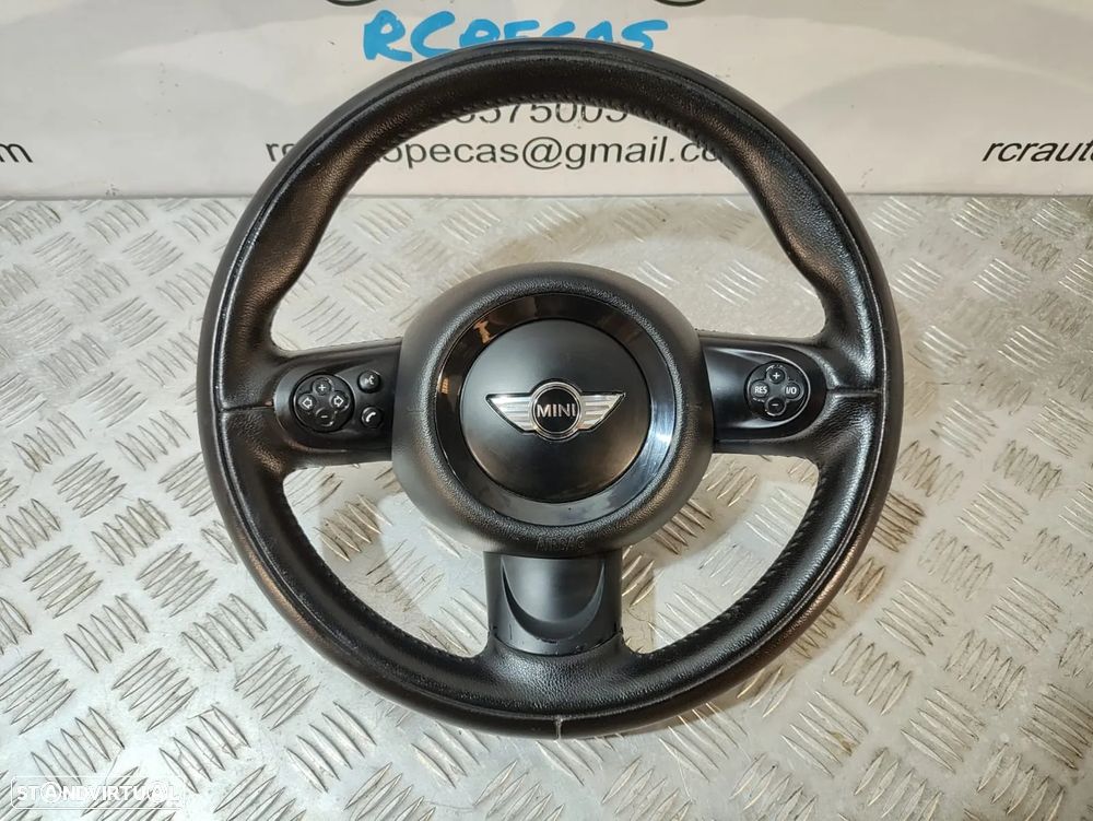 VOLANTE GUIADOR COMPLETO MINI COOPER PELE COMANDOS MULTIFUNÇÕES AIRBAG MINI COOPER ONE D S R56  R57 R55 - 2
