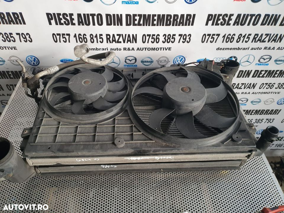Grup Radiatoare Radiator Apa Clima Intercooler Termocuple VW Golf 5 - 2