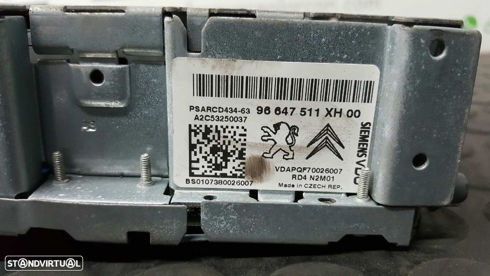 SISTEMA AUDIO / RADIO CD PEUGEOT 308 PREMIUM - 4
