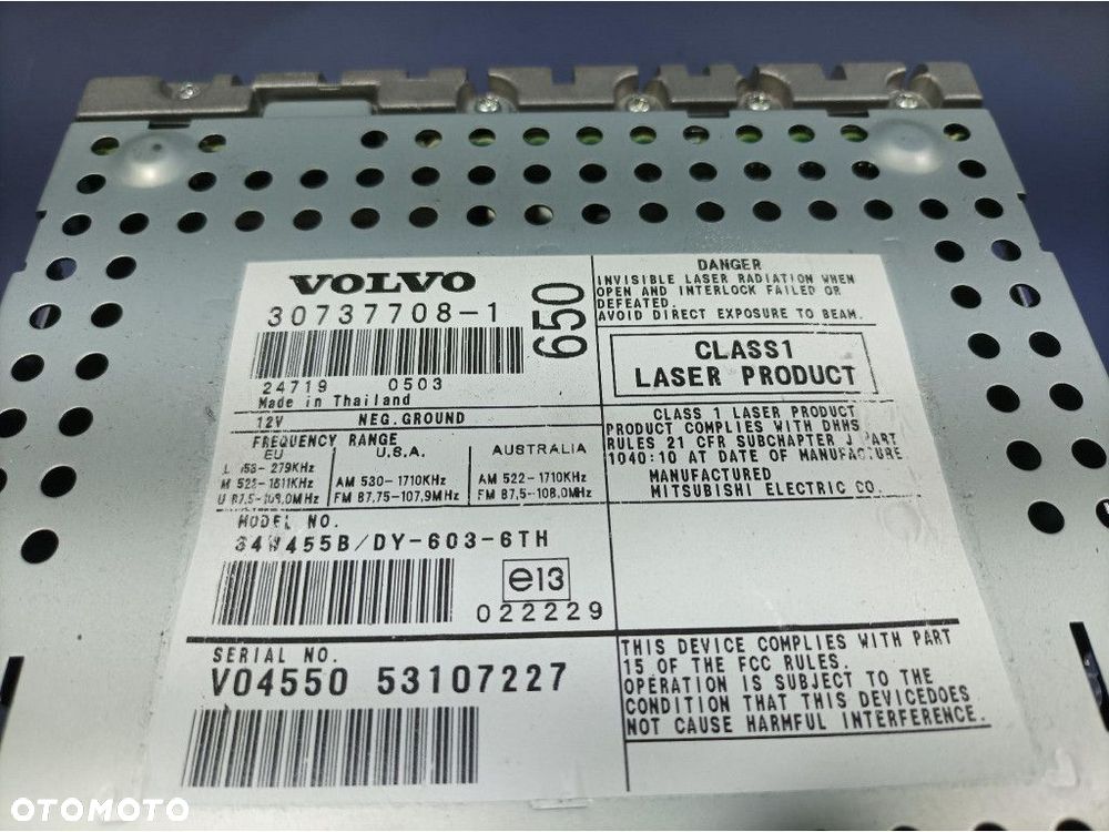VOLVO V70 II LIFT RADIO FABRYCZNE 307337708-1 - 6