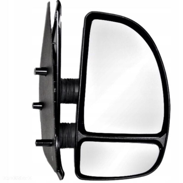 lusterko fiat ducato 99-06 prawe krótkie czarne ogrzewane elektryczne - 1