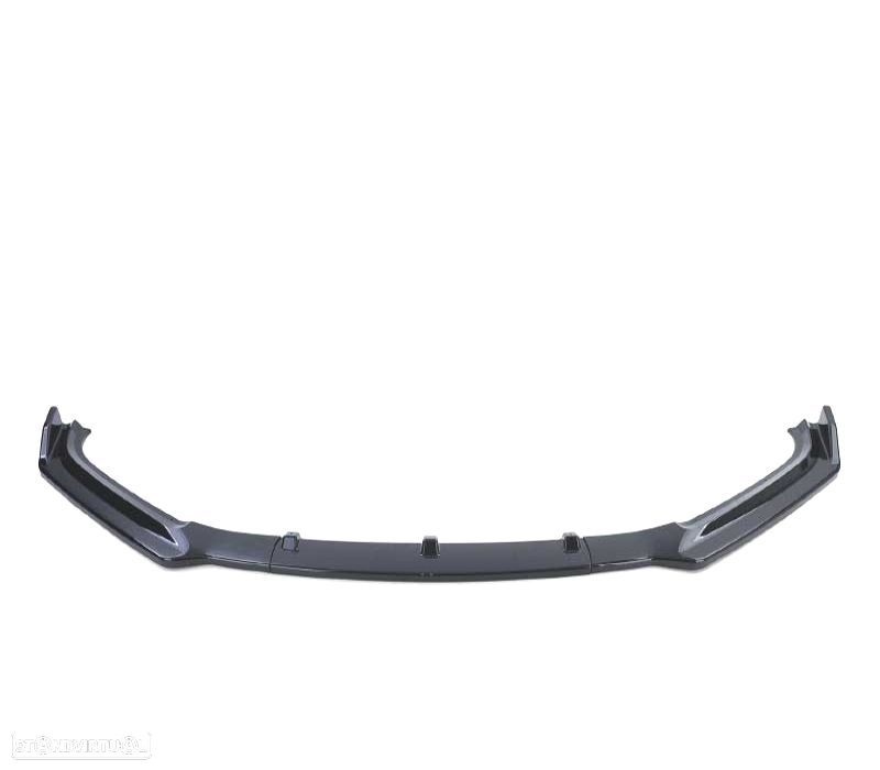 SPOILER FRONTAL AUDI A4 B9 SEDÁN AVANT 15-19 PRETO BRILHANTE ABS - 3