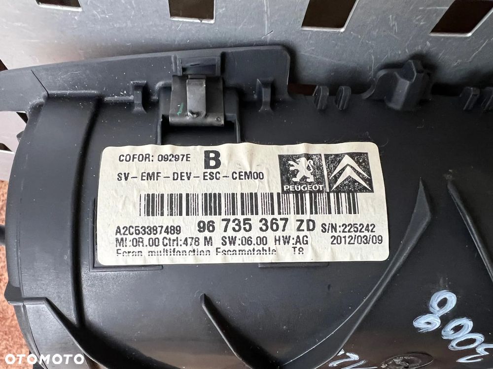 EKRAN WYŚWIETLACZ  LCD MONITOR RADIA PEUGEOT 3008 5008 I 96735367ZD - 4