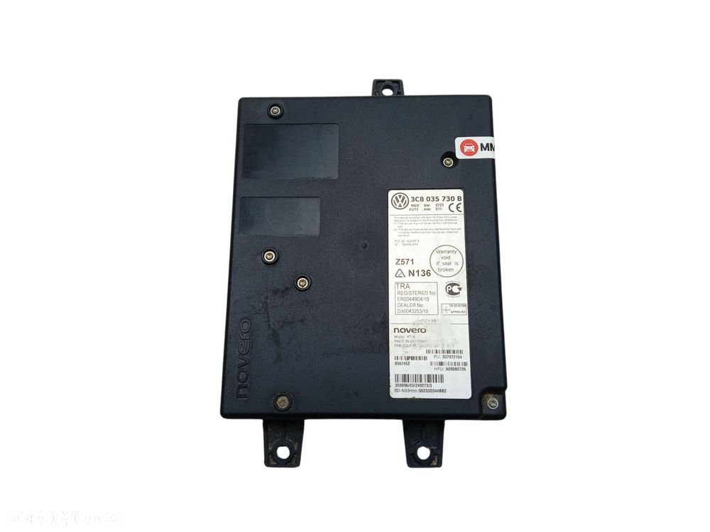 MODUŁ BLUETOOTH SKODA SUPERB II (2008-2013) 2.0 TDI 140KM 3C8035730B - 4