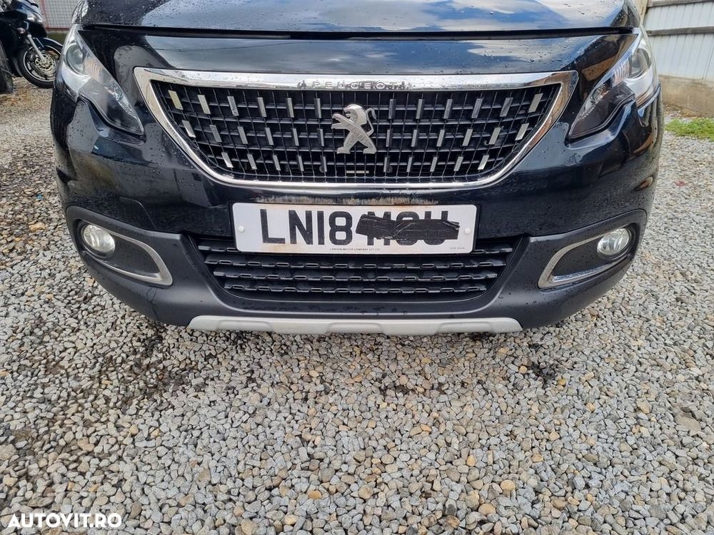 Bara fata Peugeot 2008 Facelift 2016 - 2019 Perla Nera Schwarz KTV (1299) model fara ... - 1