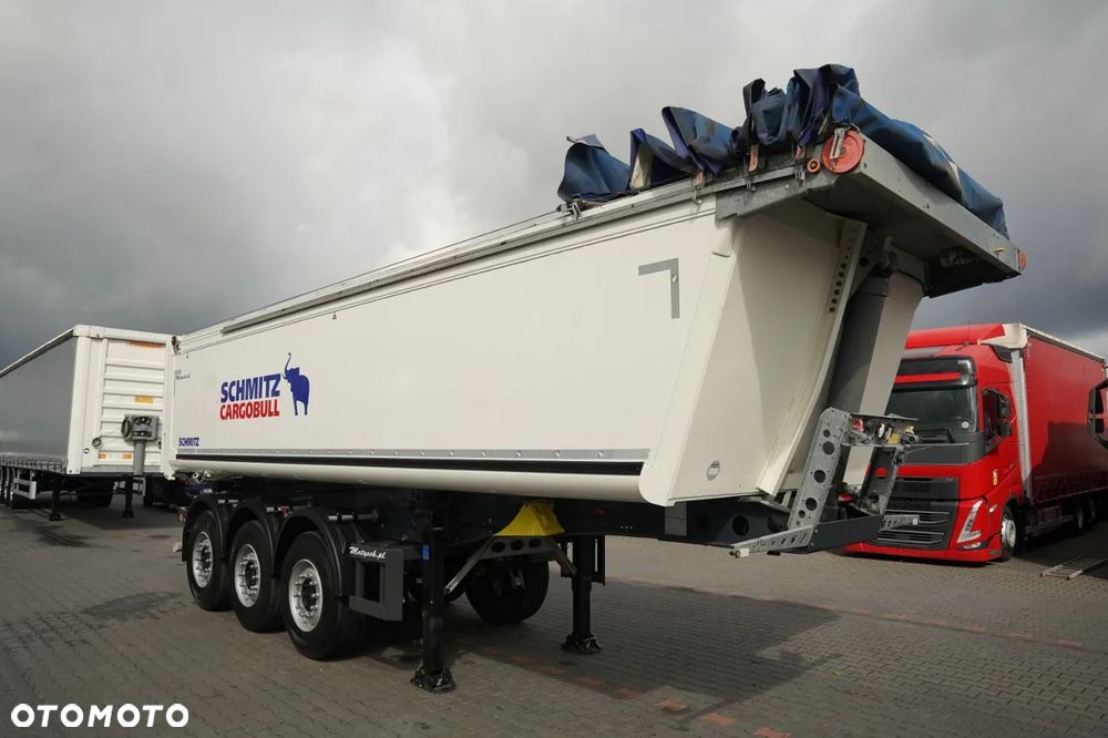 Schmitz Cargobull / WYWROTKA - 28 m3 / ALUMINIOWA / PLANDEKA ELEKTRYCZNA / OŚ PODNOSZONA / KLAPO - DRZWI / WAGA: 5 480 KG / - 8