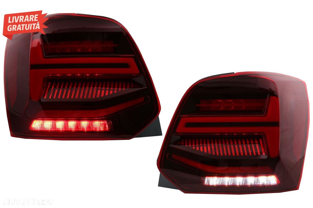 Stopuri Full LED VW POLO 6R 6C 61 (2011-2017) Semnal Dinamic Led Vento Look- livrare gratuita - 15