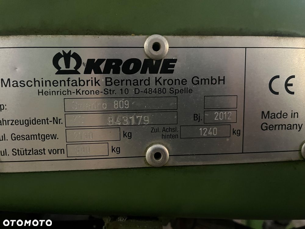 Krone Swadro 809 - 2