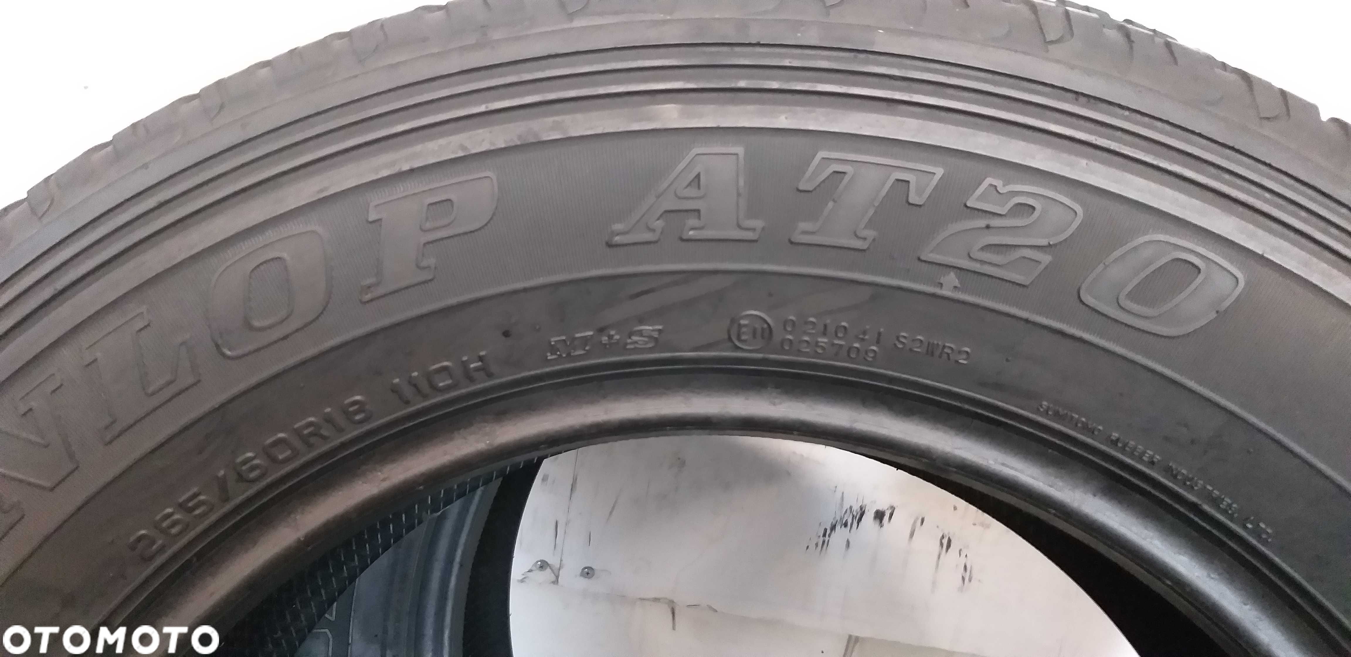 P552320M Para 265/60R18 Dunlop AT20 GrandTrek 2014rok - 8